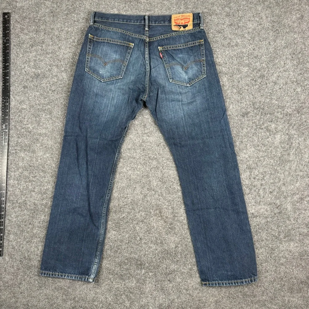 Levi's Jeans Mens Size 32x30 Blue 505 Regular Fit Straight Leg Denim Casual